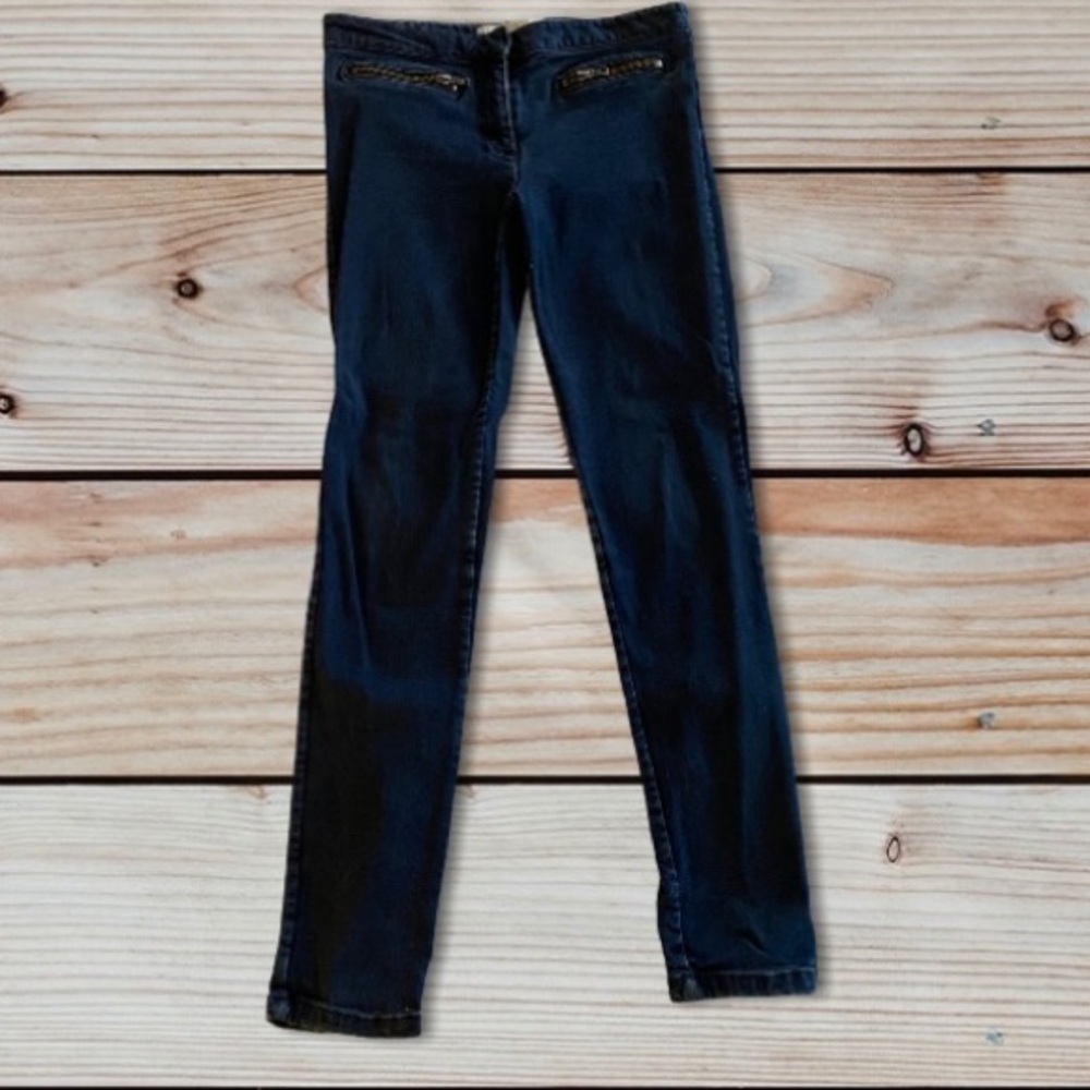 Veronica Beard zipper skinny jeans
